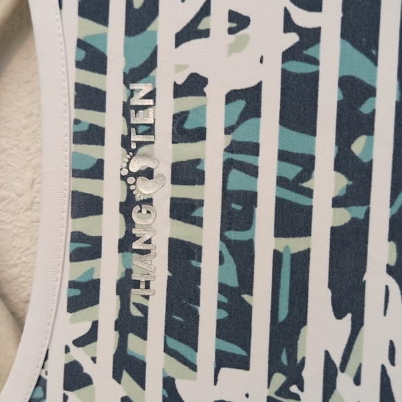 Hang Ten Long Sleeve Top Women's Size Medium Zipper Pocket At Back - Picture 3 of 10